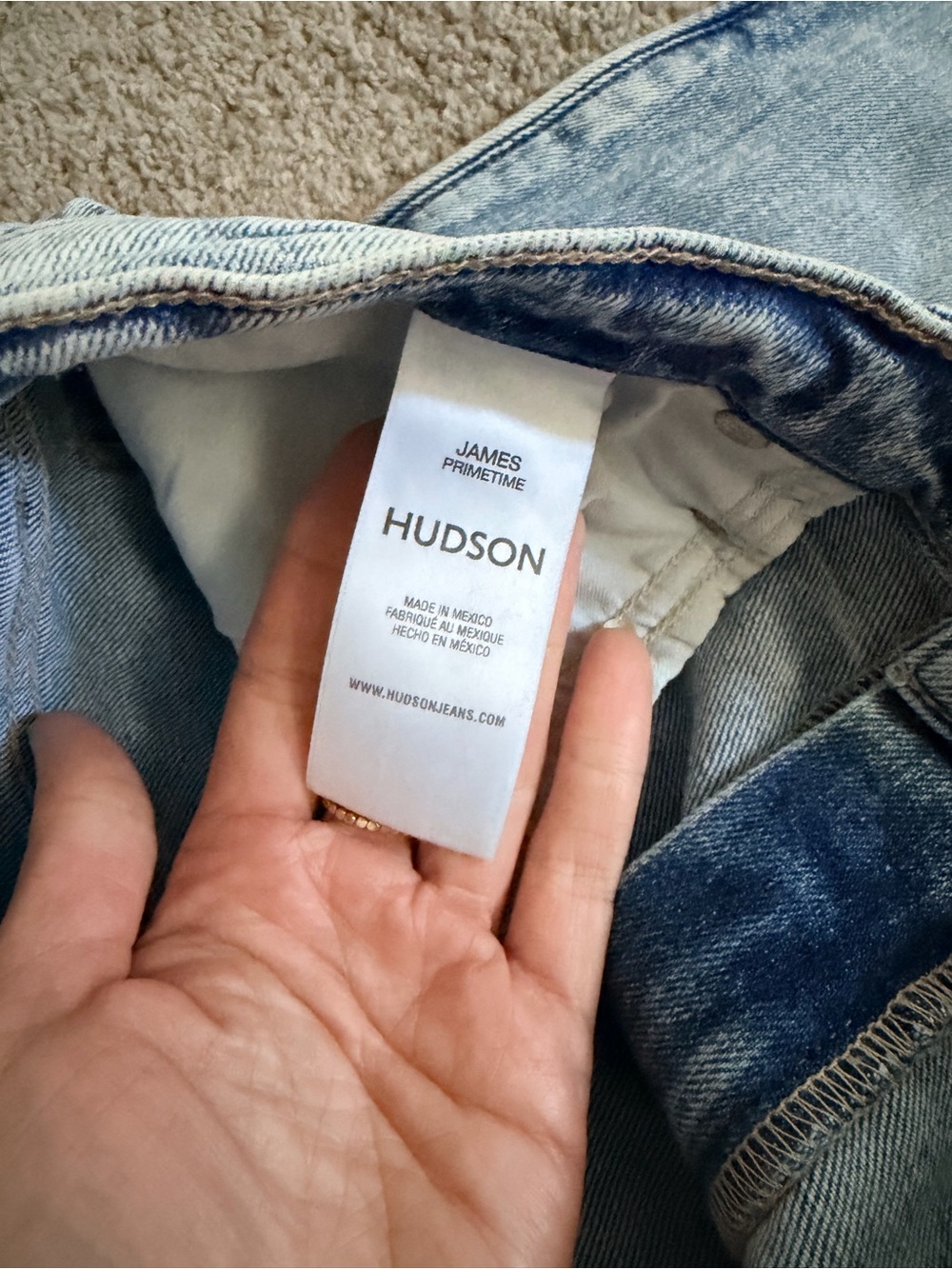 Hudson Jeans Light Blue Wide-Leg Flare Jeans - Picture 5 of 6